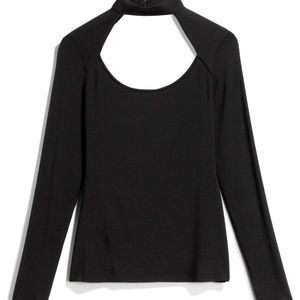 BAILEY44 Wide Shot Cut-Out Knit Top Size: M